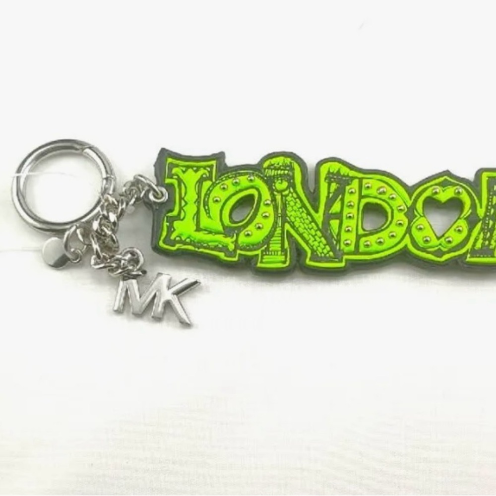 MICHAEL KORS/MK LONDON NEON NOVELTY KEYCHAIN FOB/ vintage rare! 35F9SNZK2X - Picture 8 of 16
